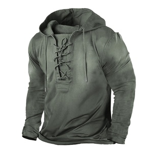 Sudadera con Capucha Personalizada para Hombre, 100% Algodón Orgánico, Lavado Vintage, Tejido Grueso, Bordada, Corte Holgado, Ecológica - Product Image 4