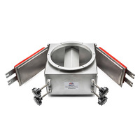 Séparateur magnétique à double plaque Magneteksan N35 de haute intensité Gaussienne avec décharge par vis sans fin pour le flux de matériaux plastiques