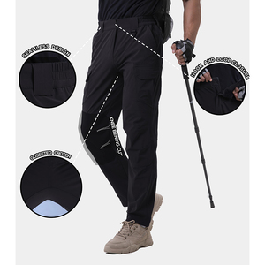 Pantalon softshell d'hiver pour hommes doublé polaire imperméable coupe-vent thermique pantalon d'extérieur randonnée ski escalade vêtements de camping - Product Image 4