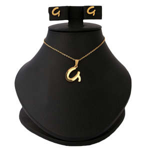 Set de Medallones Alfabéticos para Mujer - Dorado - Product Image 1
