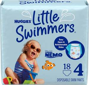Couches de bain faciles à enfiler taille 3 pour bébés et tout-petits Huggies Little Swimmers - Product Image 5
