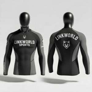 Venta al por mayor de camisetas de compresión de gimnasio de secado rápido de manga completa unisex impreso logotipo personalizado Anti-UV respetuoso con el medio ambiente en blanco MMA Rash Guard - Product Image 1