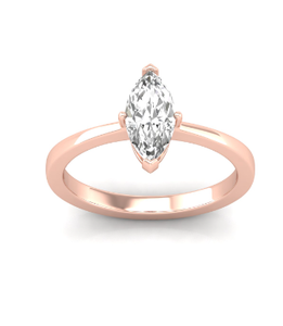 0.82ct Marquise Cut Moissanite Vintage Engagement <b>Ring</b> with Prong Set <b>925</b> Sterling <b>Silver</b> - Product Image 4