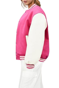 2024 Vintage Unisex Street Baseball Jacket personalizado College Letterman diseño acolchado transpirable lana piel de oveja XL teñido - Product Image 2