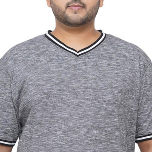 เสื้อยืดผู้ชายแขนสั้นขนาดใหญ่พิเศษผ้าถักแขนสั้น - Product Image 5