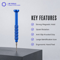 Tournevis de précision 2D UF-TOOLS avec embout magnétique, embout de découpe au fil CNC pour la réparation de téléphones mobiles