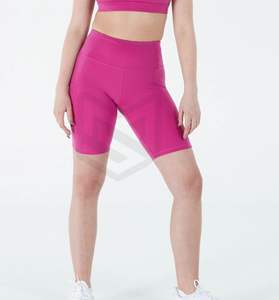 2023 Logo personnalisé femmes taille haute Compression Gym Biker Fitness Yoga Shorts doux sans couture Scrunch bout à bout Leggings - Product Image 3