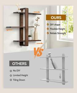 Estante de Baño Moderno de Madera para Montar en la Pared, sobre el Inodoro, Decoración del Hogar, Estantes, Soluciones de Almacenamiento - Product Image 2