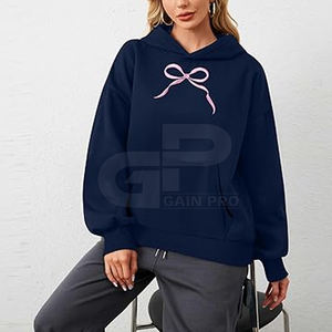 Sweats à capuche surdimensionnés pour femmes 2025 avec design épaules tombantes et tissu intérieur doux - Product Image 3