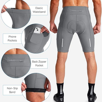 Pantalones Cortos de Ciclismo para Hombre Melbo Sports, con Acolchado de Gel 3D, Secado Rápido, Antibacterianos, Protección UV, Transpirables, Malla de Spandex/Poliéster