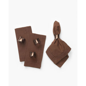 Premium Dark Brown <b>Wooden</b> <b>Napkin</b> <b>Rings</b> Set Of 4 For Dining Table Decor Eco-Friendly Handmade Round Wood <b>Napkin</b> Holders On Sale - Product Image 4