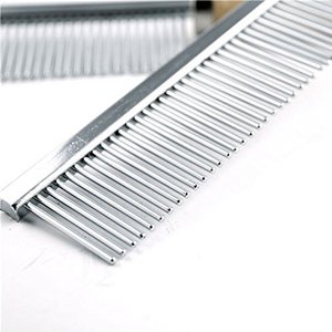 Peine para perros con mango de madera, venta al por mayor, peines de metal para perros, peine para mascotas de un solo lado - Product Image 3