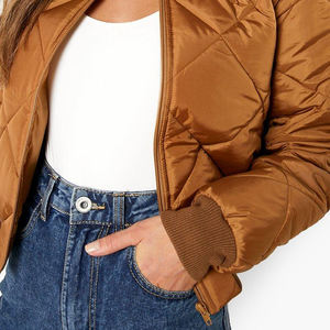 OEM diseño personalizado transpirable chaqueta de bombardero de las mujeres gran oferta de manga larga de invierno cálido tamaño adulto chaquetas de las mujeres - Product Image 4