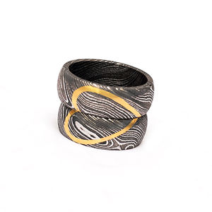 Burraq Custom Handmade Classic Damascus Steel <b>Ring</b> with <b>Ring</b> Box Perfect Gift <b>Dad</b> Husband Boyfriend OEM Support Customization - Product Image 6
