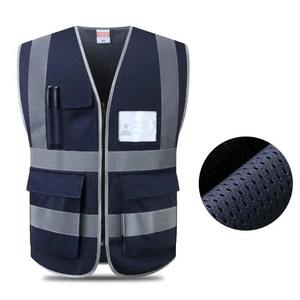 Gilet de sécurité en toile respirante avec logo personnalisé pour hommes, de grande taille, style décontracté et imperméable, pour la saison de printemps, bas quantité minimale de commande - Product Image 2