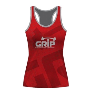 Nouveau débardeur de fitness Racerback pour femmes haut de course respirant à séchage rapide avec sublimation pour vêtements de football - Product Image 1