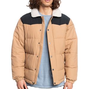 Nouvelle veste matelassée d'hiver pour homme de haute qualité, sur mesure, col montant, fermeture éclair, avec fourrure de mouton, tailles régulières, grandes et très grandes, 2026 - Product Image 1