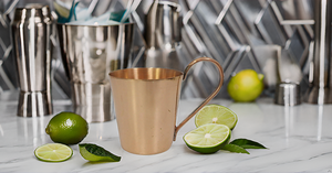 Mule en métal de Moscou en cuivre massif authentique Mini verres à bière Capacité de 2 onces - Product Image 5