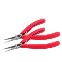 Alicates de Punta Larga Lindstrom 7894 de Acero Inoxidable de Alta Calidad, Mordazas Lisas, Seguros para ESD, Personalizables para Joyería y Bricolaje
