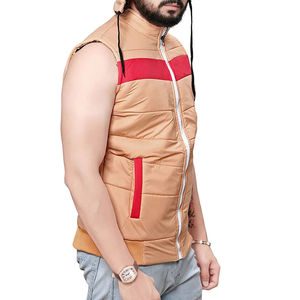 Meilleure vente en gros Veste sans manches à broderie personnalisée pour hommes Veste gilet d'hiver - Product Image 6