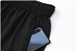 Pantalones Cortos Deportivos para Hombre, Ecológicos, Impermeables, Cortavientos, de Secado Rápido, Transpirables, de Poliéster/Algodón, Casuales, para Gimnasio, Ropa de Calle, Elásticos - Product Image 6