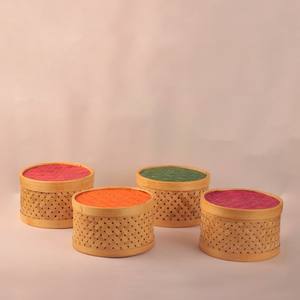 <b>Small</b> Size Custom Colors Eco Friendly 100% Natural Bamboo <b>Boxes</b> Hand Weaving Box for <b>Gifts</b> Packaging - Product Image 6