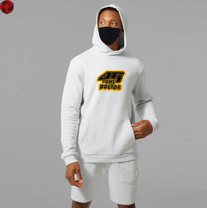 Conjunto de Sudadera Clásica con Pantalones Cortos de Ajuste Cómodo, Perfecto para el Estilo Urbano de Verano, Conjuntos de Sudadera y Pantalones Cortos para Hombre - Product Image 6