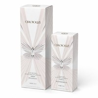 Pochettes personnalisées en carton argenté pour produits de beauté, avec motif papillon en relief et finition vernie, pour emballage de crème visage et crème contour des yeux
