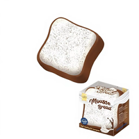 Zoey Squishy Original Design Toast Mousse Bread Food Squishy Toy High Density PU Foam Child-Safe Material Desk Fidget Toy