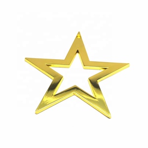 Hiện đại ngôi sao Thiết kế kim loại trang trí tường vàng bạc mạ Ngôi sao kim loại trang trí treo cây giáng sinh trang trí trang trí - Product Image 2