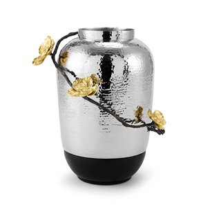 Daood Sons - Florero de Metal Artesanal Estilo Costero, Cubo de Almacenamiento, Centro de Mesa Hecho a Mano, Jarrones Decorativos para el Hogar, Restaurante, Decoración de Mesa - Product Image 1