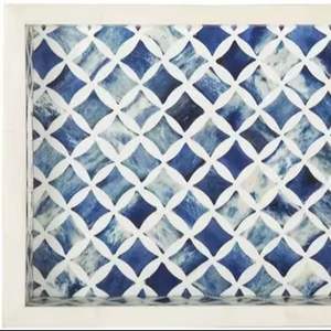 Geometric Resin Inlay Serving Tray & Decorative Plate Dinnerware <b>Table</b> Decoration Kitchen Catering Used Breakfast Lunch Dinner - Product Image 1