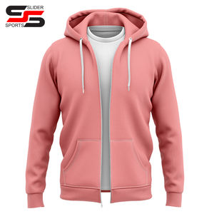 Sweat-shirt d'hiver personnalisé avec broderie par sublimation, haute qualité, 100% coton, fermeture éclair, streetwear, sweat-shirt pour homme - Product Image 3