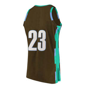 Vente en gros Automne Hiver Confortable Personnalisé Sublimation Broderie Hommes Maillots de basket Confortables Haute Qualité Service OEM - Product Image 6