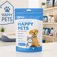 Sachet refermable personnalisé en Mylar pour aliments pour animaux de compagnie, sac en plastique à fermeture éclair, anti-odeur, anti-humidité, en aluminium, pour aliments pour bébés et chewing-gum