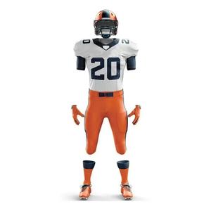 Meilleur prix pour les uniformes de football américain, vente flash, vêtements de sport respirants, prix bas avec logo personnalisé de l'équipe, uniforme de football - Product Image 2