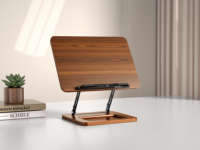 Vente en gros de supports de lecture ergonomiques et réglables en bois multifonctionnels et respectueux de l'environnement pour stylos et tablettes PC