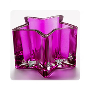 Acheter Verre soufflé décoratif de haute qualité en pointillés pour les bocaux à bougies en verre clair coloré - Product Image 3