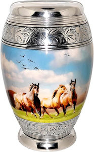 Urnas de cremación de aluminio de diseño clásico hechas a mano de India, accesorios funerarios de Metal de alta calidad para cenizas, precios bajos - Product Image 5