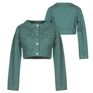 Chaqueta vaquera OEM para mujer, prendas de vestir informales para mujer, chaqueta de otoño, chaqueta vaquera abotonada, abrigo de gran tamaño para mujer, chaqueta vaquera - Product Image 1