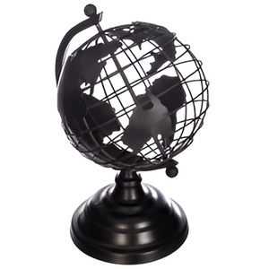 Soporte de globo de aluminio hecho a mano, modelo de escritorio decorativo de oficina de tendencia, planificador turístico, regalo promocional, arte de Metal - Product Image 1