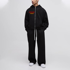 2025 nouveau arrivé personnalisé Applique broderie Logo fermeture éclair survêtement léger sur mesure tenue décontracté survêtement pour hommes - Product Image 1