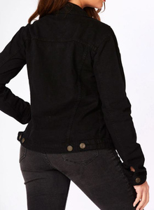 แจ็กเก็ตยีนส์เข้ารูปแขนยาวสำหรับผู้หญิงเสื้อแจ็กเก็ตยีนส์ทรงสกินนี่เข้ารูปแฟชั่นสำหรับผู้หญิงสินค้าออกใหม่ - Product Image 5