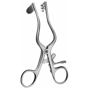PERKINS 125 mm 5 \ "Adson Retractor Acero quirúrgico Fuente de alimentación manual Retractor de heridas Hoja sólida gruesa dentada Herramientas izquierdas - Product Image 4