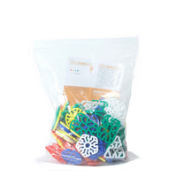 Juego de Bloques de Construcción DIY Unisex Moderno, Rompecabezas de Engranajes Geométricos de Copos de Nieve, Conectores de Plástico HDPE, Juguete Educativo de Edificios Modernos