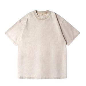 Camisetas Personalizadas de Corte Holgado para Hombre, Venta al Por Mayor, Fabricante OEM, Proveedor, Camisetas de Algodón, Marca Privada, Producción en Masa - Product Image 1