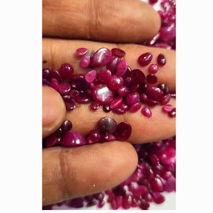 920 piezas de rubí natural de 4mm a 7mm cabujón de pera ovalado redondo 300 CTS lote Iroc ventas piedras preciosas sueltas de alta calidad US $120 para todos - Product Image 2