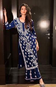 Most Beautiful Ready Made Indian & Pakistani Wear Print Embroidery Plazzo <b>Kurta</b> Set for Women Wear With Plus Size Available - Product Image 5