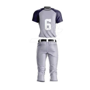 Uniforme de baseball pour jeunes de taille personnalisée à quantité minimale de commande basse Vêtements de sport confortables avec ensembles respirants de grande taille - Product Image 3