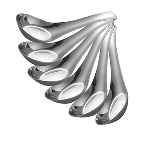 Food Grade Stainless Steel Spoon Mirrored Steel Soup Spoon 4/6/<b>12</b>/17 Pieces Vegetables Soup Spoon - Product Image 4
